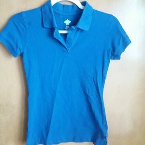 4/$25 DICKIES BLUE SHORTSLEEVE POLO TOP